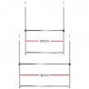 Oceanstar 2-Tier Portable Adjustable Closet Hanger Rod - Chrome - Hanger Dimensions
