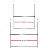 Oceanstar 2-Tier Portable Adjustable Closet Hanger Rod - Chrome - Hanger Dimensions - Oceanstar 2-Tier Portable Adjustable Closet Hanger Rod - Chrome - Hanger Dimensions