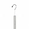 Oceanstar 2-Tier Portable Adjustable Closet Hanger Rod - Chrome - Hook Close-Up - Oceanstar 2-Tier Portable Adjustable Closet Hanger Rod - Chrome - Hook Close-Up