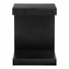 Moe's Home Collection Zio Side Table in Black Oak - Front Angle