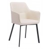 Zuo Modern Adage Dining Chair in Beige- Front view 1