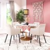 Zuo Modern Adage Dining Chair in Beige- Lifestyle 1