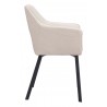 Zuo Modern Adage Dining Chair in Beige- side view 1
