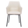Zuo Modern Adage Dining Chair in Beige- Front view 2
