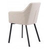 Zuo Modern Adage Dining Chair in Beige- back view 3