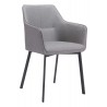 Zuo Modern Adage Dining Chair in Gray - Angled View