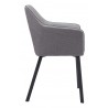 Zuo Modern Adage Dining Chair in Gray - Side View