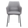 Zuo Modern Adage Dining Chair in Gray - Front View