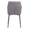 Zuo Modern Adage Dining Chair in Gray - Back View