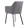 Zuo Modern Adage Dining Chair in Gray - Angled-back View