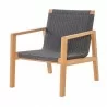 Royal Teak Admiral Club Chair Charcoal - Royal Teak Admiral Club Chair Charcoal