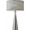 Linda Table Lamp - Brushed Steel - Linda Table Lamp - Brushed Steel