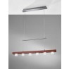 Burlington LED 6 Light Adjustable Pendant - Walnut Wood - Burlington LED 6 Light Adjustable Pendant - Walnut Wood