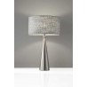 Linda Table Lamp - Brushed Steel