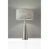 Linda Table Lamp - Brushed Steel - Linda Table Lamp - Brushed Steel