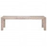 Essentials For Living Adler Extension Dining Table - Front and Extended-Natural Grey