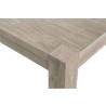 Essentials For Living Adler Extension Dining Table - Edge Close-up-Natural Grey