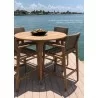 Royal Teak Admiral Counter Height Table 50 Round- Lifestyle - Royal Teak Admiral Counter Height Table 50 Round- Lifestyle