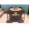 Royal Teak Admiral Bar Table 50 Round - Lifestyle