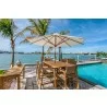 Royal Teak Admiral Bar Table 32x65 - LIfestyle - Royal Teak Admiral Bar Table 32x65 - LIfestyle
