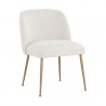 Sunpan Lyne Dining Chair in Copenhagen White - Front Side Angle