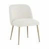 Sunpan Lyne Dining Chair in Copenhagen White - Front Side Angle - Sunpan Lyne Dining Chair in Copenhagen White - Front Side Angle
