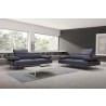 Bellini Modern Living Adrian Leather Sofa - Anthracite