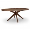 Aeon Brockton Oval Dining Table Walnut - Aeon Brockton Oval Dining Table Walnut
