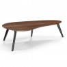 Aeon Darius Coffee Table Walnut Top with Black Legs