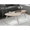Aeon Darius Coffee Table White Wash Top with White Wash Legs