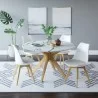 Aeon Elysian Round Dining Table Natural - Aeon Elysian Round Dining Table Natural