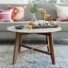 Aeon Elysian Faux Marble Coffee Table Walnut - Aeon Elysian Faux Marble Coffee Table Walnut