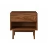 Aeon Caffrey Nightstand With 1 Drawer  Walnut - Aeon Caffrey Nightstand With 1 Drawer  Walnut