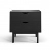 Aeon Clara Nightstand With 2 Drawers Black - Aeon Clara Nightstand With 2 Drawers Black