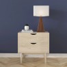 Aeon Clara Nightstand With 2 Drawers WhiteWash - Aeon Clara Nightstand With 2 Drawers WhiteWash