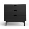 Aeon Analise 3-Drawer Chest Black - Aeon Analise 3-Drawer Chest Black