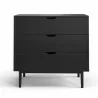 Aeon Analise 3-Drawer Chest Black - Aeon Analise 3-Drawer Chest Black