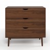 Aeon Analise 3-Drawer Chest Walnut - Aeon Analise 3-Drawer Chest Walnut