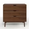 Aeon Analise 3-Drawer Chest Walnut - Aeon Analise 3-Drawer Chest Walnut