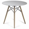 Aeon Parisian Dining Table White Top / Natural Legs - Aeon Parisian Dining Table White Top / Natural Legs