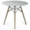Aeon Parisian Dining Table White Top / Natural Legs - Aeon Parisian Dining Table White Top / Natural Legs