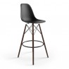 Aeon Paris Bar Stool - Set of 2 Walnut Black - Aeon Paris Bar Stool - Set of 2 Walnut Black