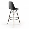 Aeon Paris Bar Stool - Set of 2 Walnut Black - Aeon Paris Bar Stool - Set of 2 Walnut Black