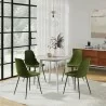 Aeon Maxine Performance Velvet Dining Chair Forest- Set of 2  - Aeon Maxine Performance Velvet Dining Chair Forest- Set of 2 