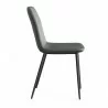 Aeon Max Vegan Leather Dining Chair Slate- Set of 2 - Aeon Max Vegan Leather Dining Chair Slate- Set of 2