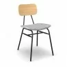 Aeon Sabine Natural Dining Chair Grey- Set of 2 ( - Aeon Sabine Natural Dining Chair Grey- Set of 2 (