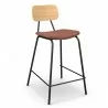 Aeon Sabine Natural Counter Stool Tan- Set of 2 - Aeon Sabine Natural Counter Stool Tan- Set of 2
