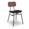 Aeon Sabine Walnut Dining Chair Black- Set of 2  - Aeon Sabine Walnut Dining Chair Black- Set of 2 