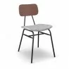 Aeon Sabine Walnut Dining Chair Grey- Set of 2  - Aeon Sabine Walnut Dining Chair Grey- Set of 2 