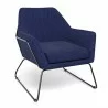 Aeon Caine Fabric Lounge Chair Navy - Aeon Caine Fabric Lounge Chair Navy